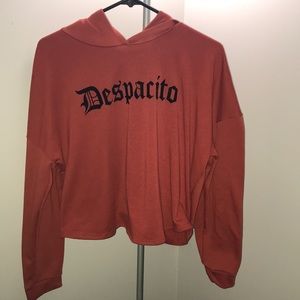 Charlotte Russe “Despacito” cropped hoodie